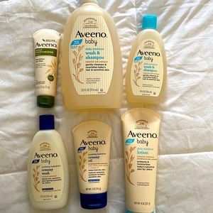 Aveeno bundle of baby wash, lotions, and oil! Never opened!